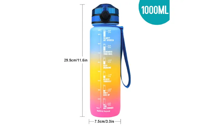 1000ml Water Bottle - Pink