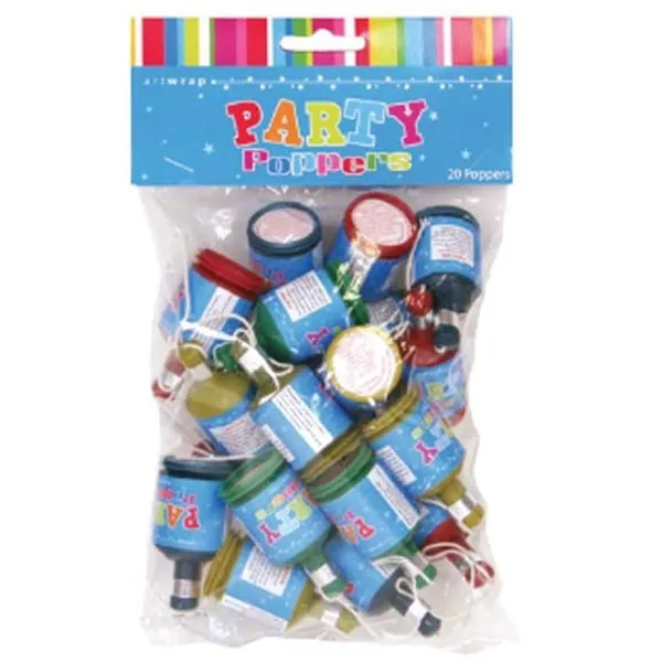 20pk Party Poppers