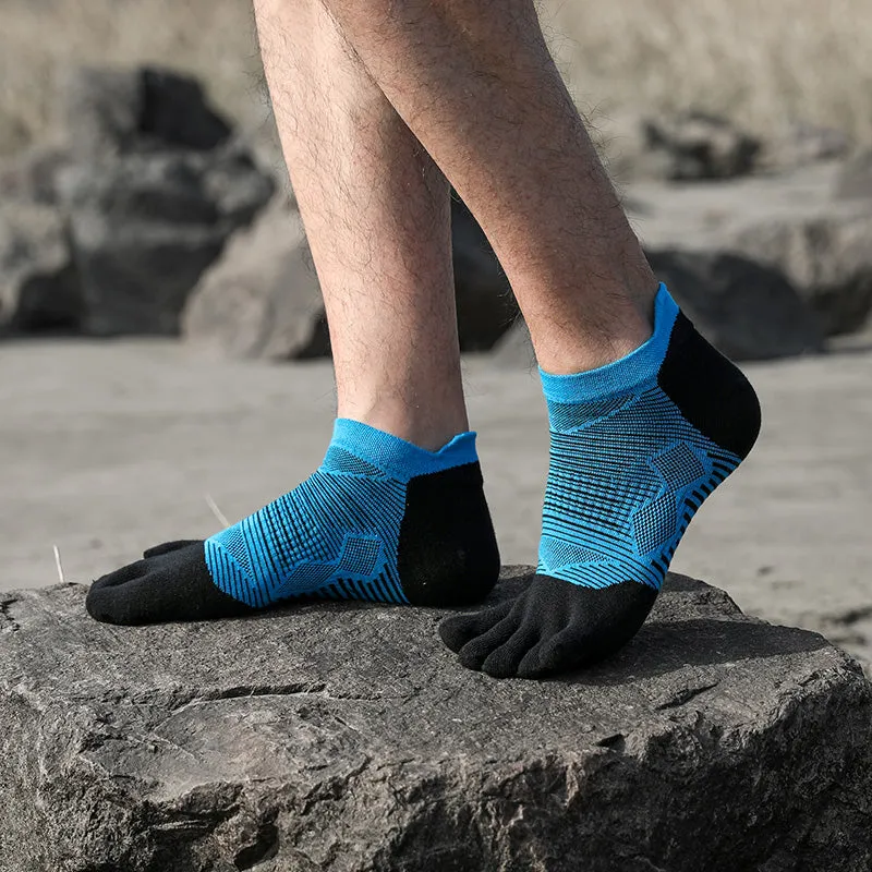 3-Pack Quick-dry Five-toed Coolmax Fabric Socks for Men