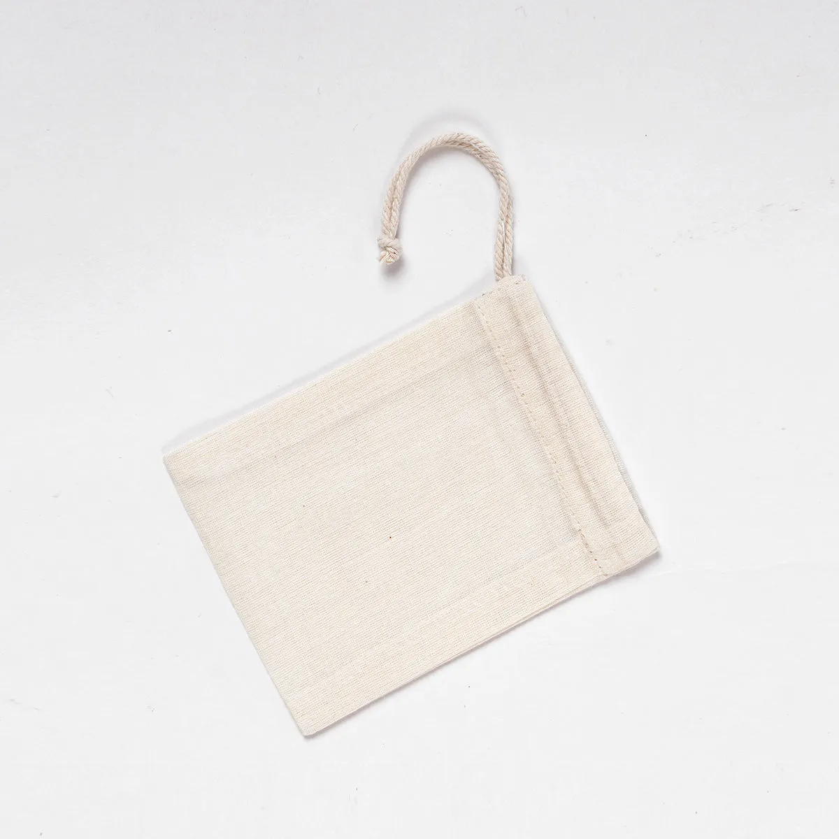 3"X 4" Pure Cotton Spice Pouch, Biodegradable and Reusable Premium Quality Muslin Drawstring Bag