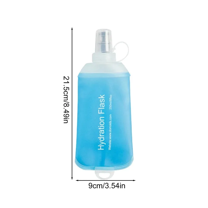 500ml Soft Flask Foldable Water Bag Portable Ultralight TPU Drink Bottle Outdoor Sport Hiking Camping Hydration Pack BPA-Free