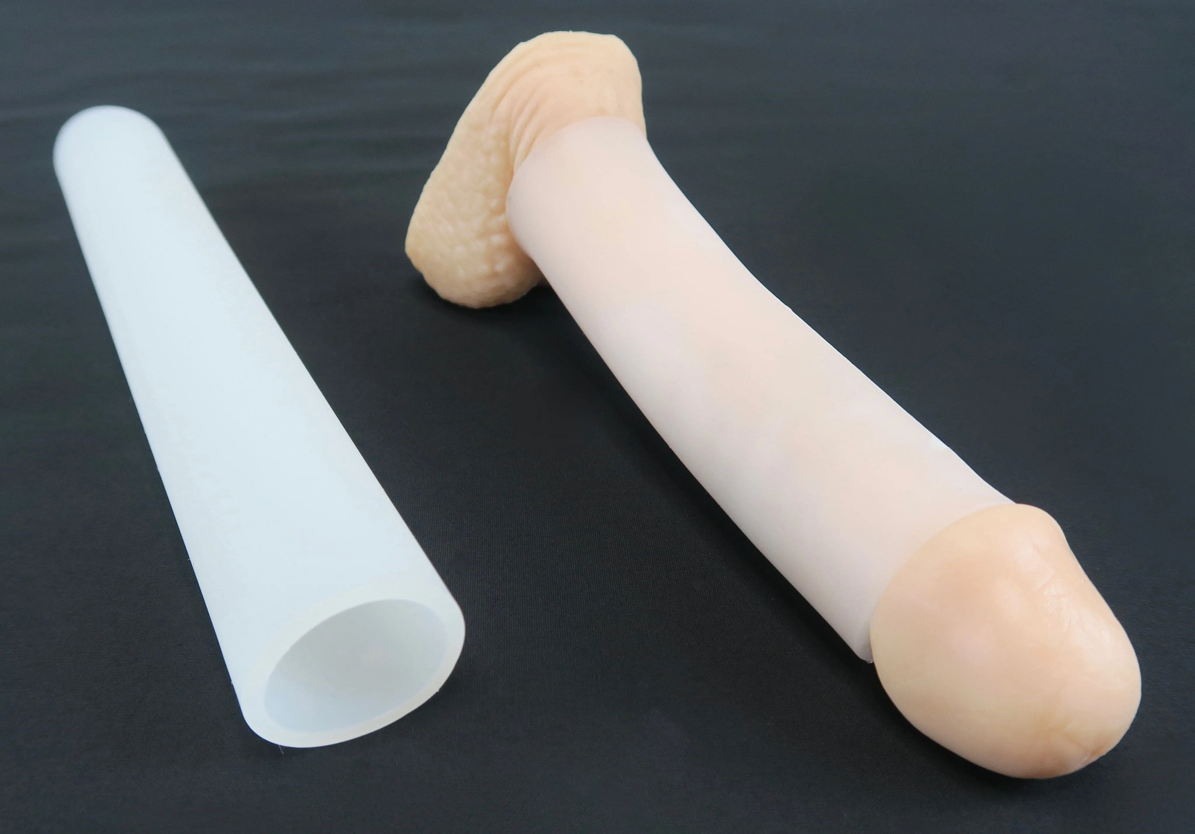 9 Inch Anti-Turtle Silicone Penis Sleeve for Stretching, Enlargement, Enhanced Girth 