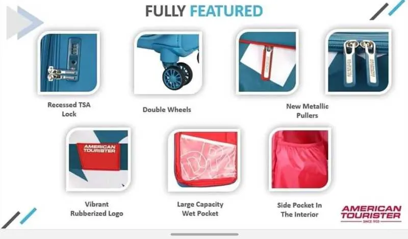 American Tourister Epsilon Soft TROLLY BAG WITH MULTIPLE POCKET