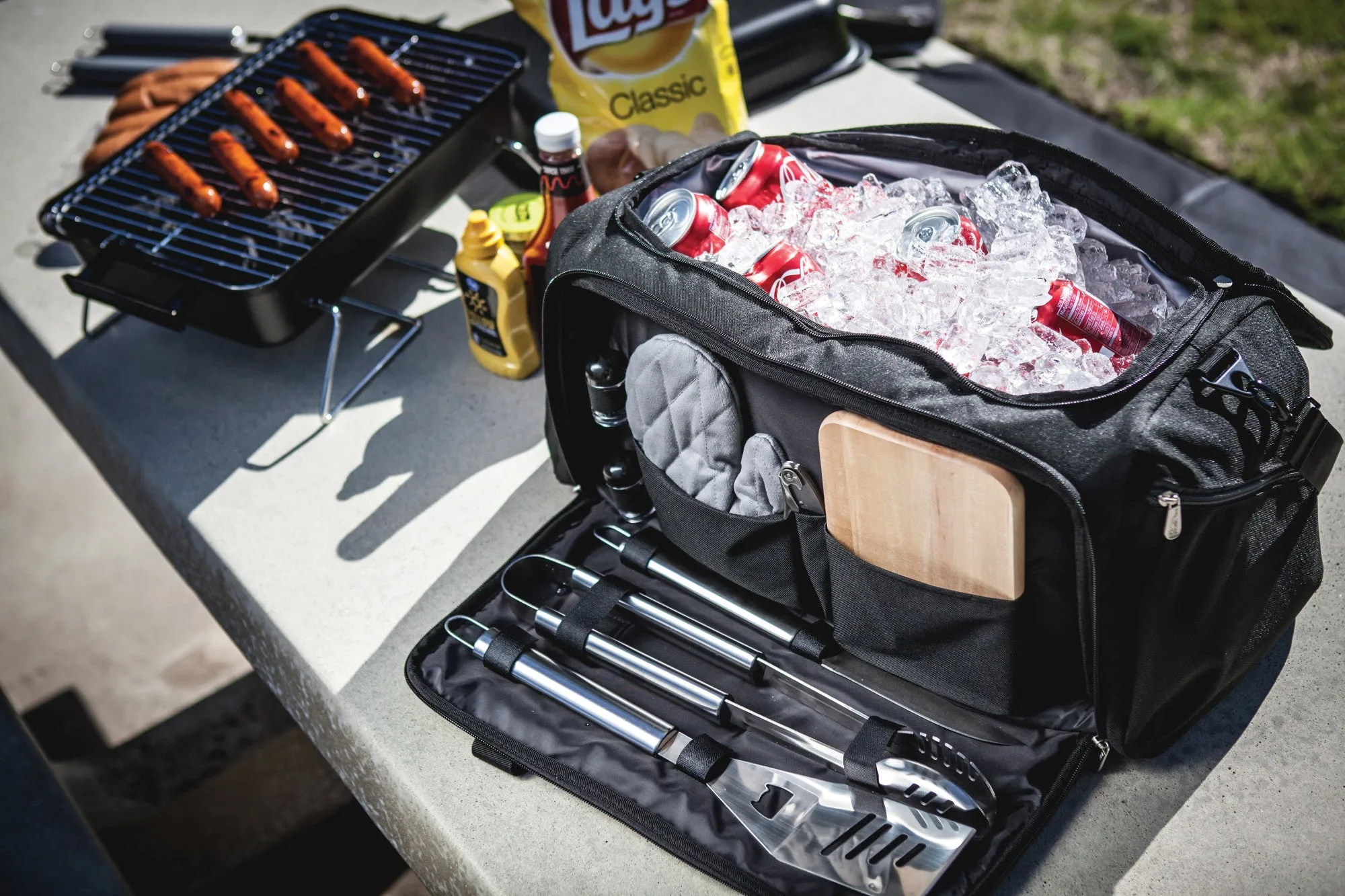 App State Mountaineers - BBQ Kit Grill Set & Cooler