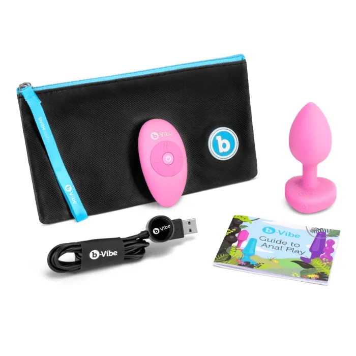 b-Vibe Vibrating Heart Remote Control Plug