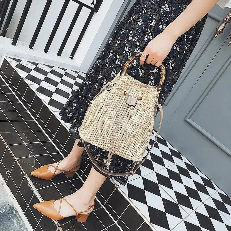 Bamboo Bucket Bag