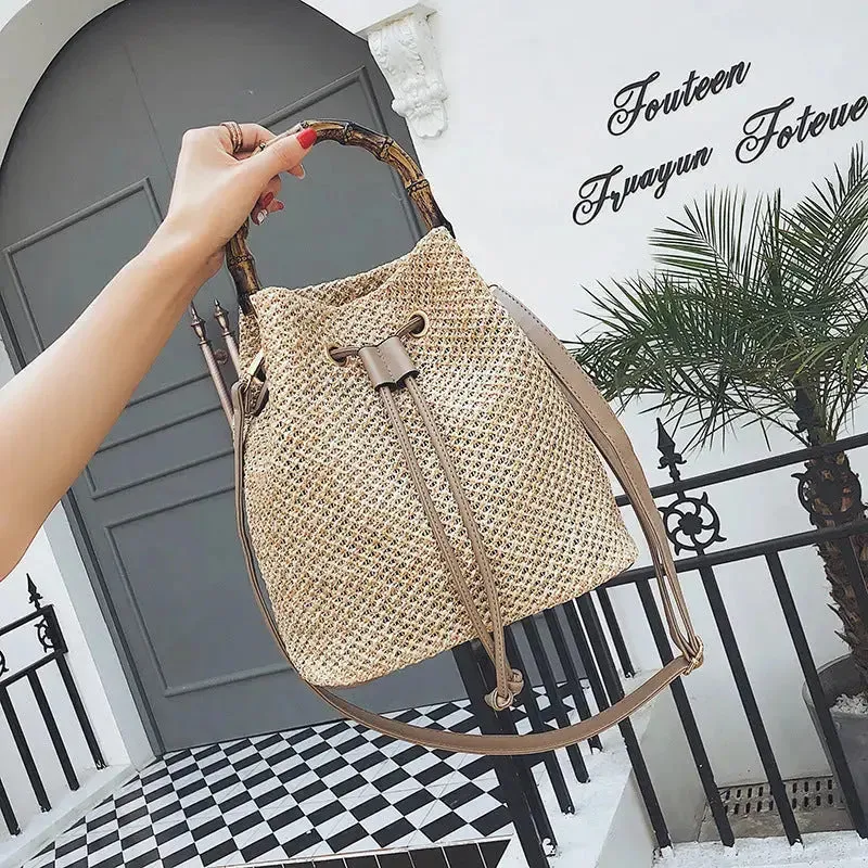 Bamboo Bucket Bag