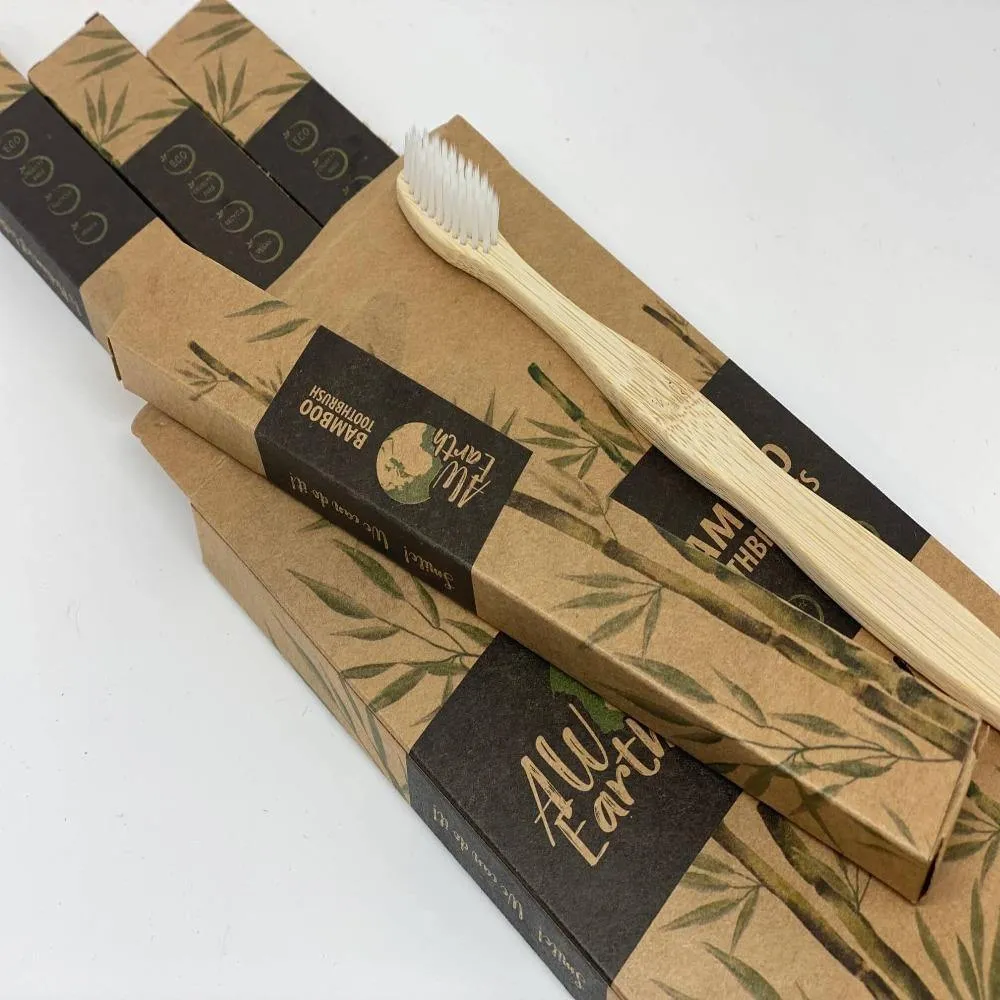 Bamboo Toothbrush x 4