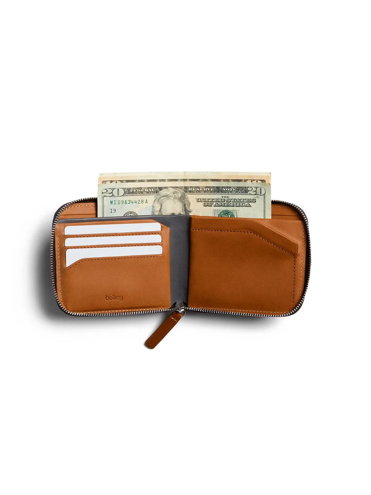 Bellroy Zip Wallet Caramel RFID