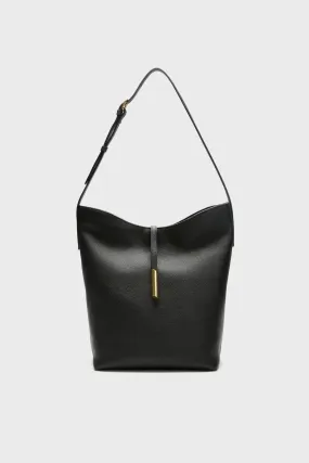 Black Penne Bucket Bag