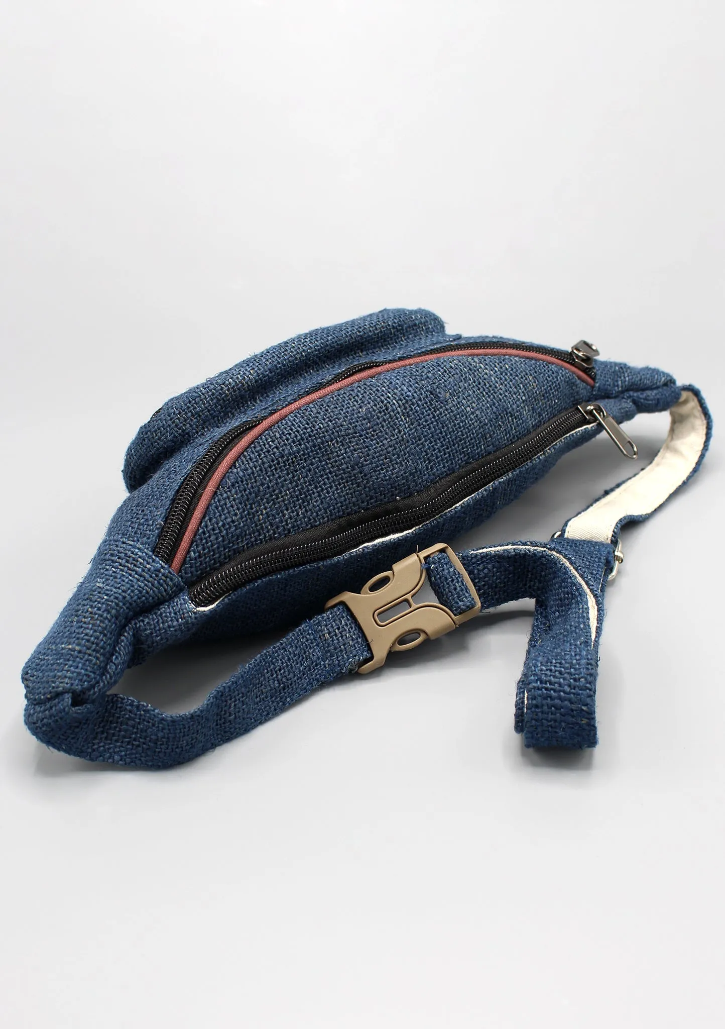 Blue Hemp Waist Utility Belt