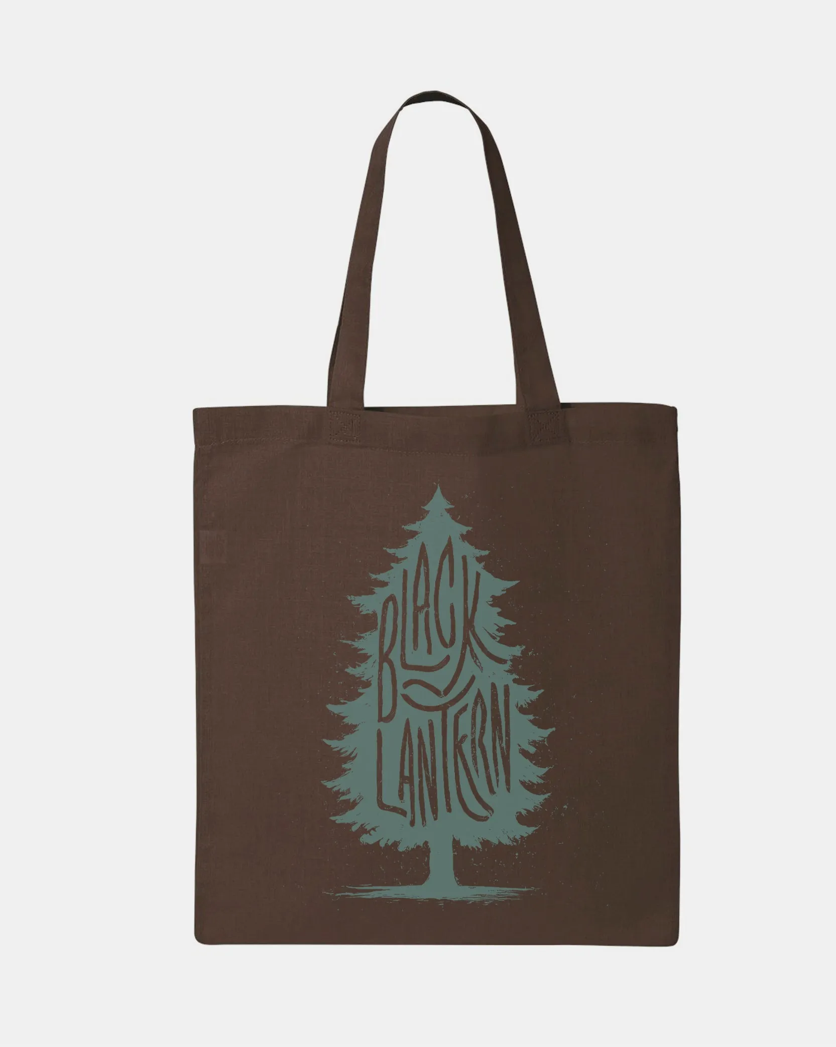 Blue Spruce Brown Tote Bag