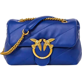 Borsa PINKO Love Mini Puff Sheep Nappa Bluette