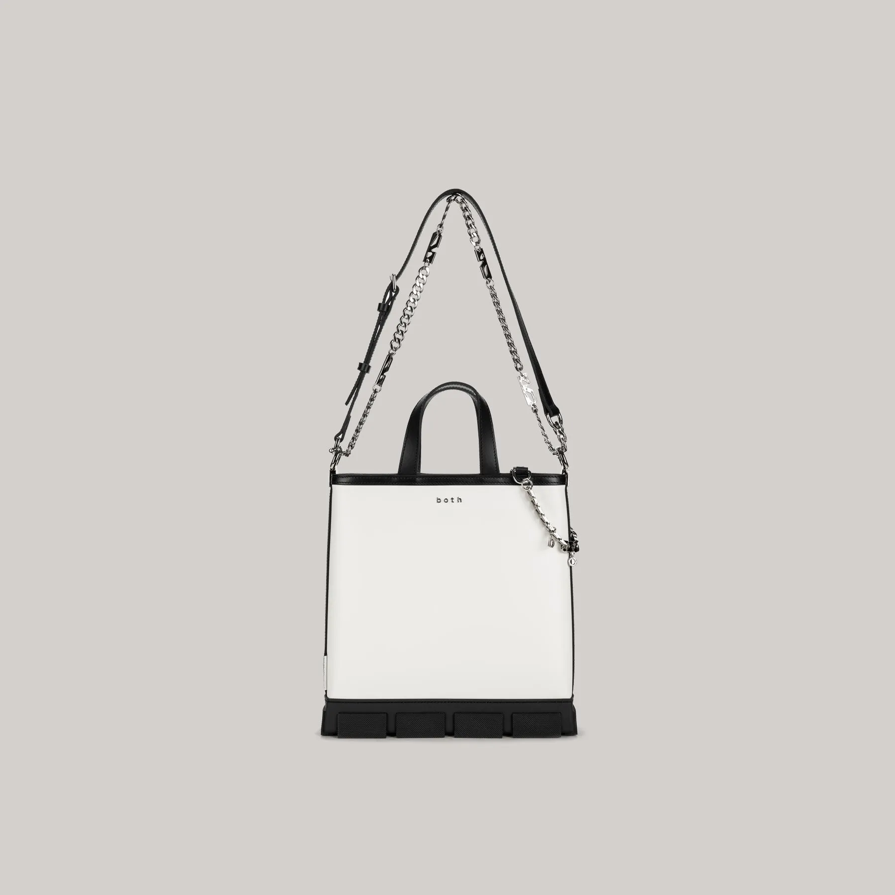 both - GAO MINI TOTE BAG-WHITE/BLACK