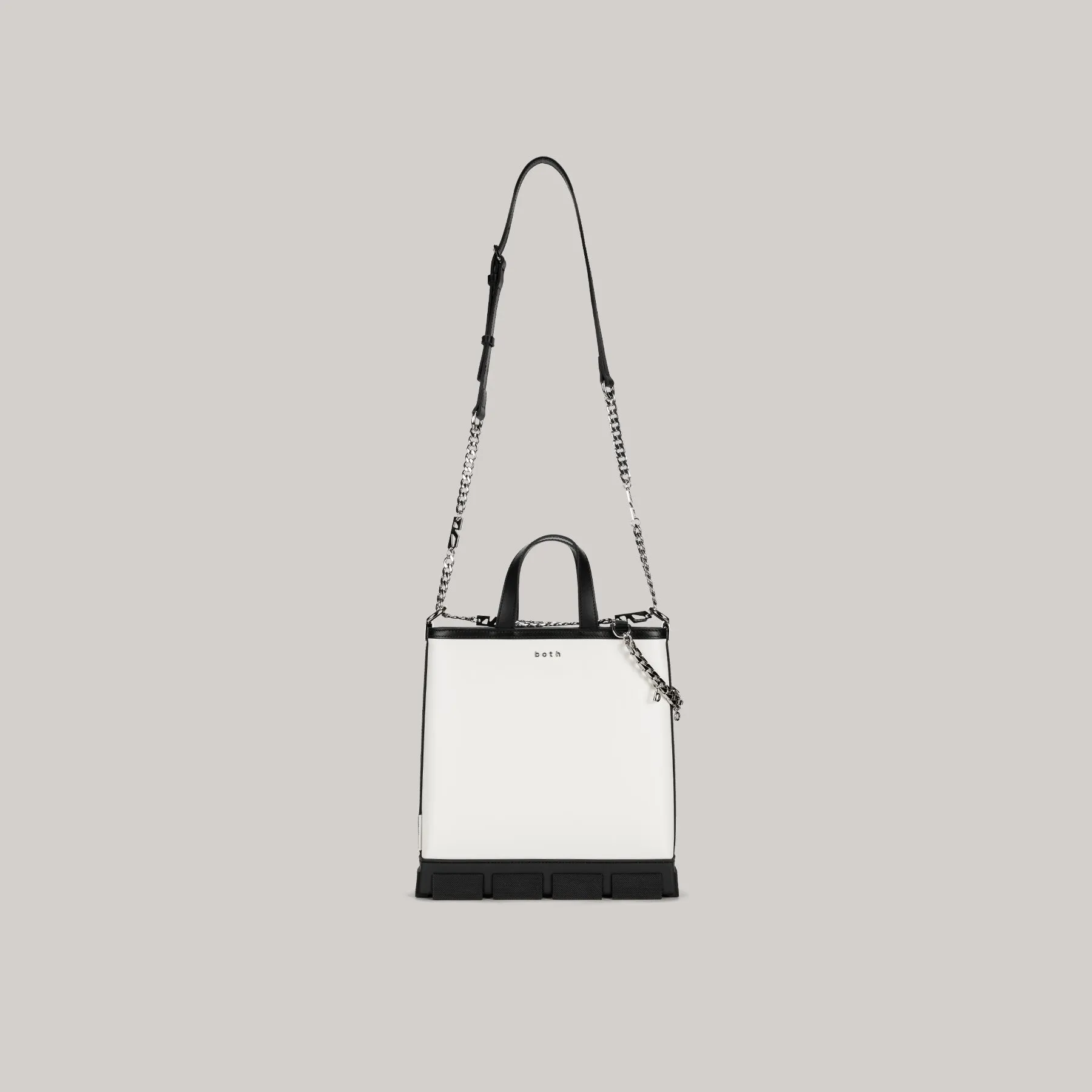 both - GAO MINI TOTE BAG-WHITE/BLACK