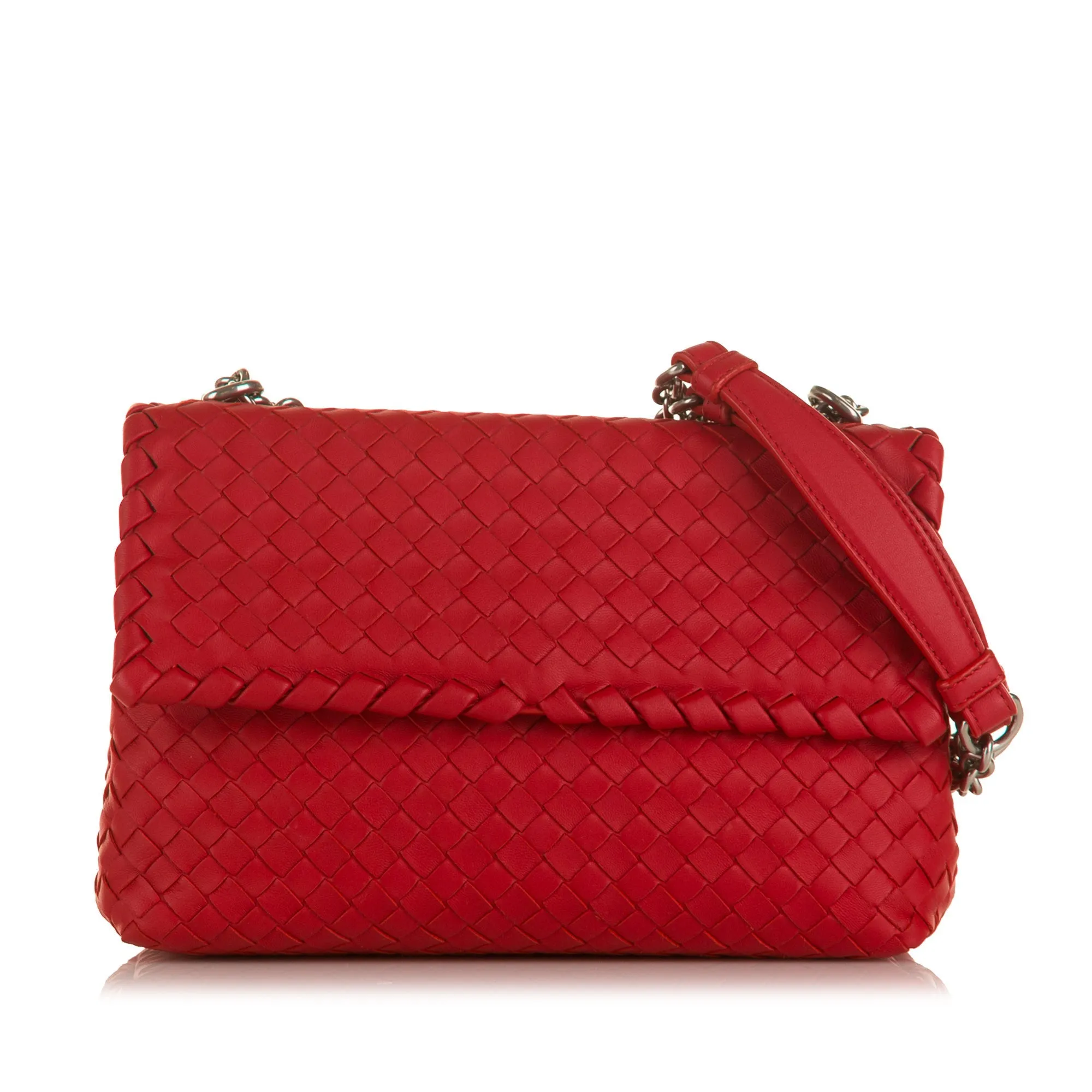 Bottega Veneta Olimpia Red Intrecciato