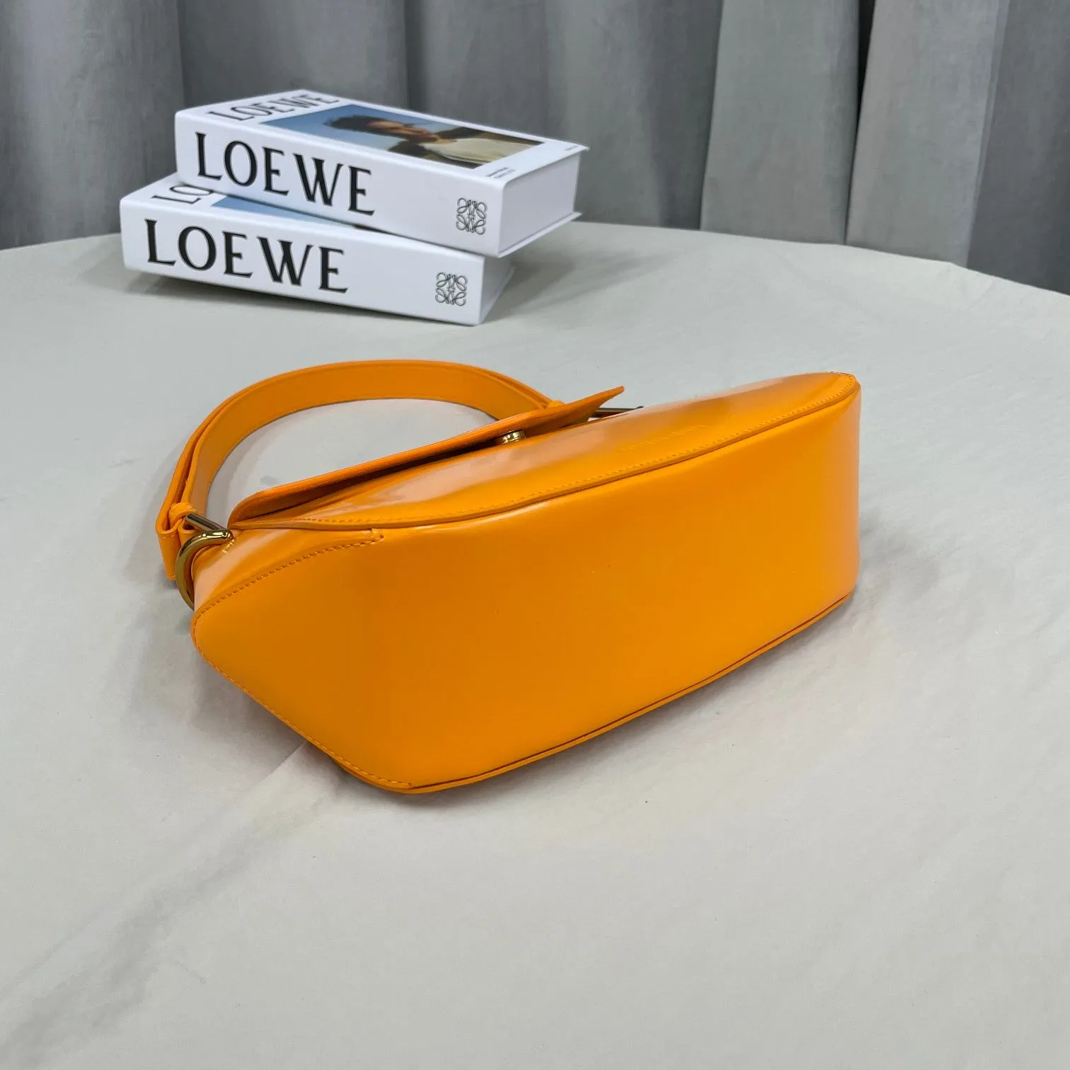 BV Toyin Axillary Bag Orange, For Women, Bags 11in/28cm