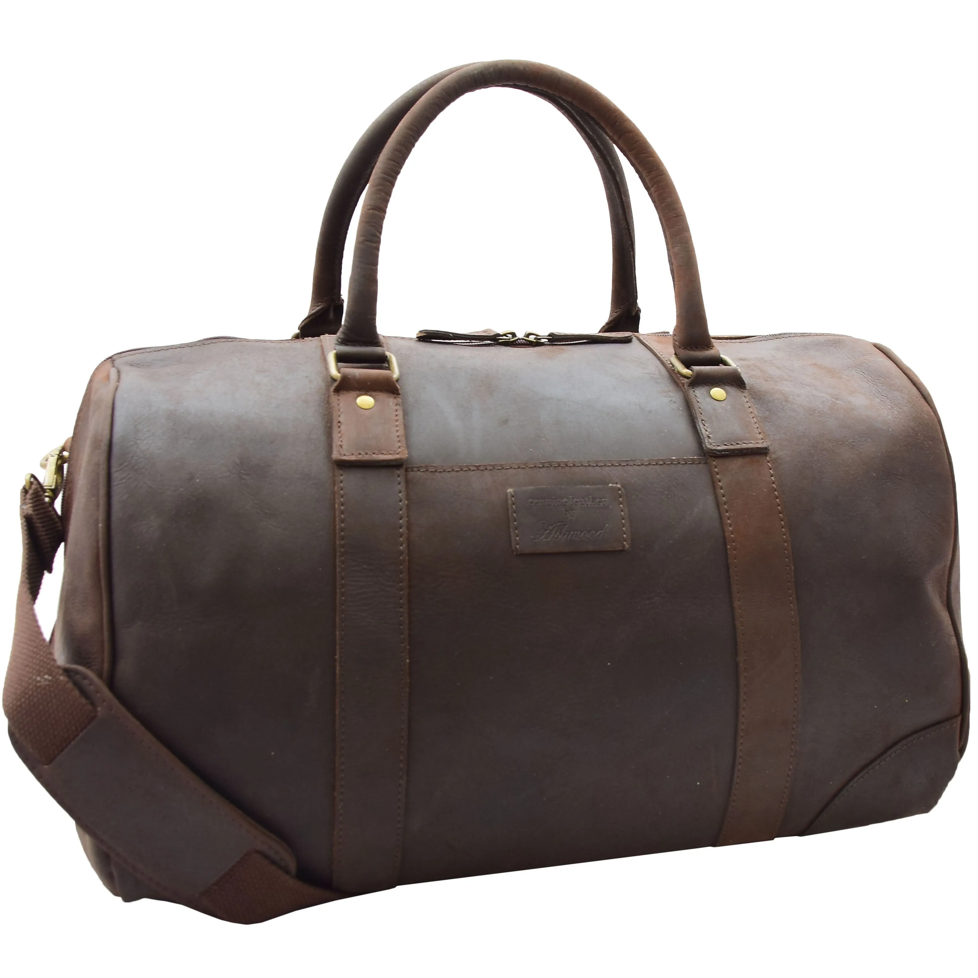 Cabin Travel Weekend Genuine Leather Holdall Bag MARS Brown