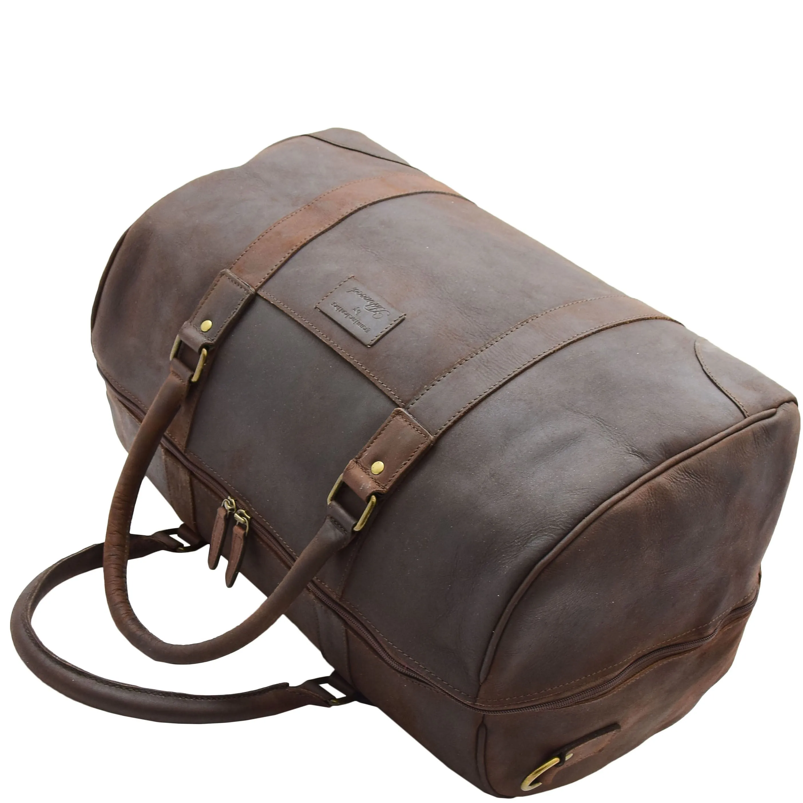 Cabin Travel Weekend Genuine Leather Holdall Bag MARS Brown