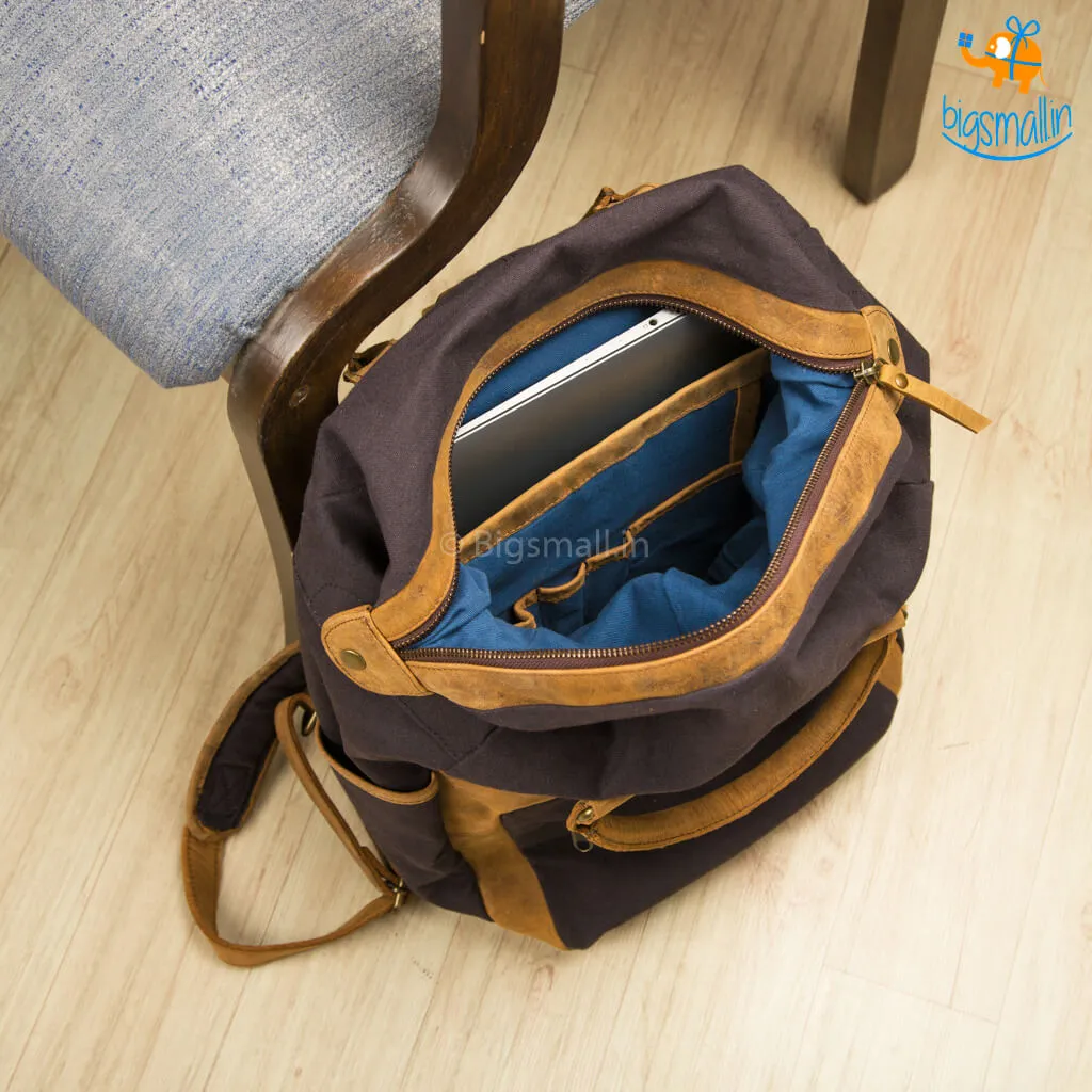 Canvas Leather Laptop Bag