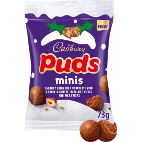 C'bury Mini Puds Chocolate Bag 73g