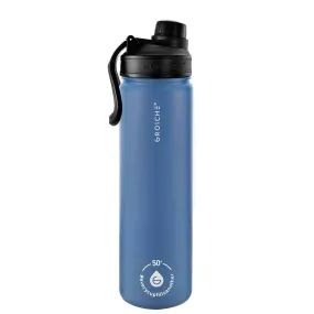 CHICAGO STEEL Insulated Water Bottle, Travel Flask, Tea Bottle with Chug Lid, 22oz