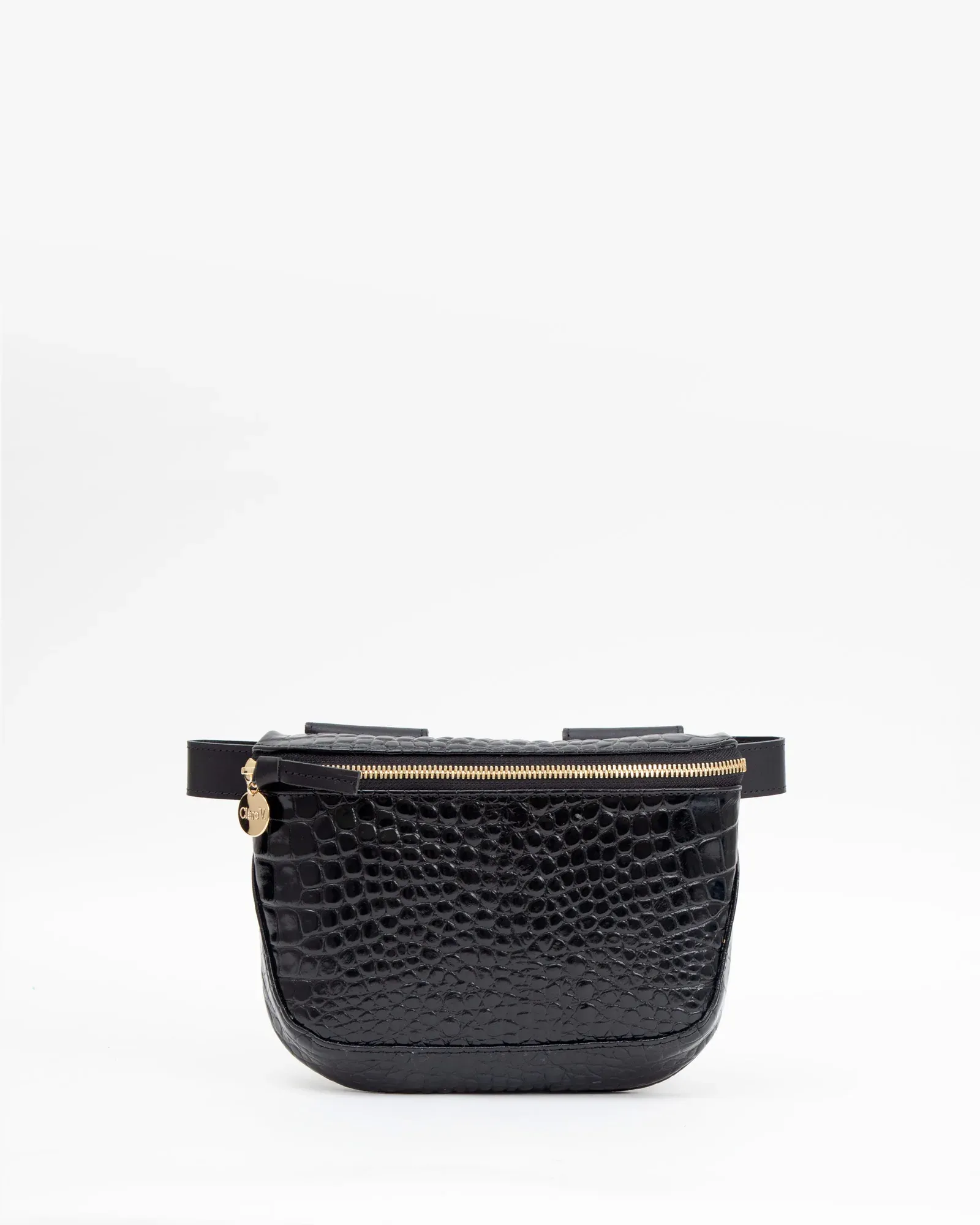 Clare V - Fanny Pack in Black Croco