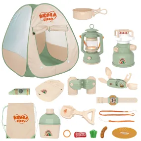 Contixo Kids Camping Set - Pretend Play Tent with Toy Campfire & Lantern