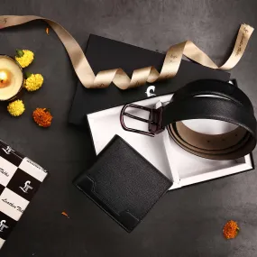 Corporate Diwali Gifts - Men's Wallet and Belt Gift Set