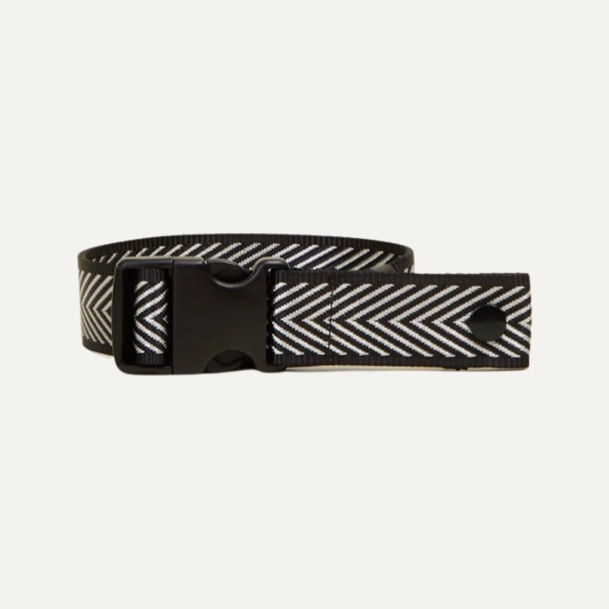 Crossbody/Fanny Pack Strap | Black White Chevron