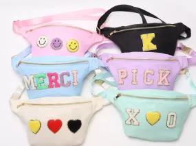 Custom Logo Adjustable Waterproof Nylon Fanny Pack/ Shoulder Sling - Assorted Colors