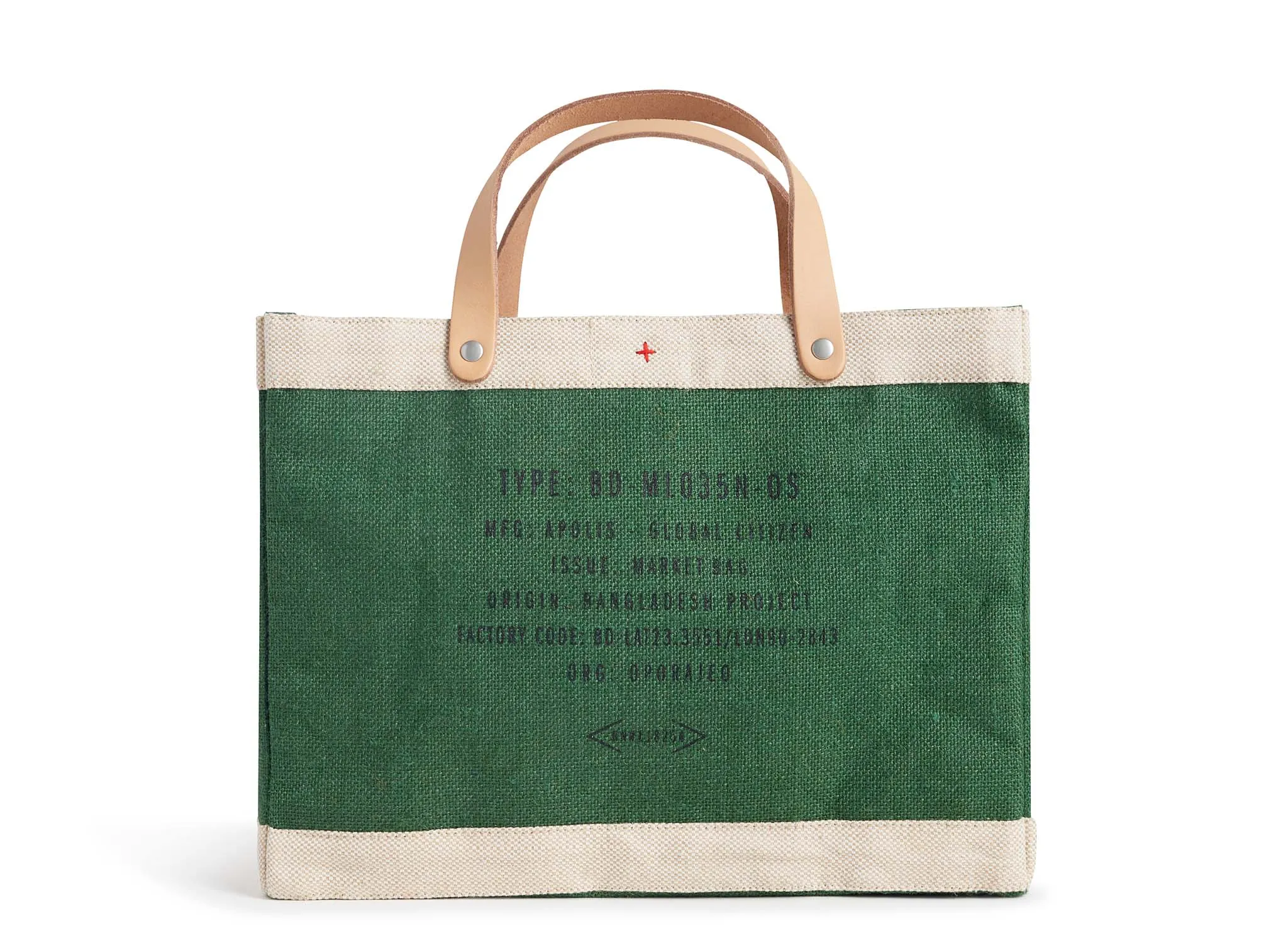 Customized Petite Market Bag in Field Green - Wholesale