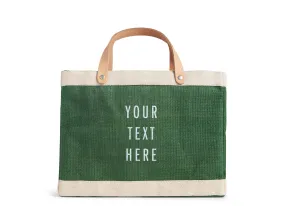 Customized Petite Market Bag in Field Green - Wholesale