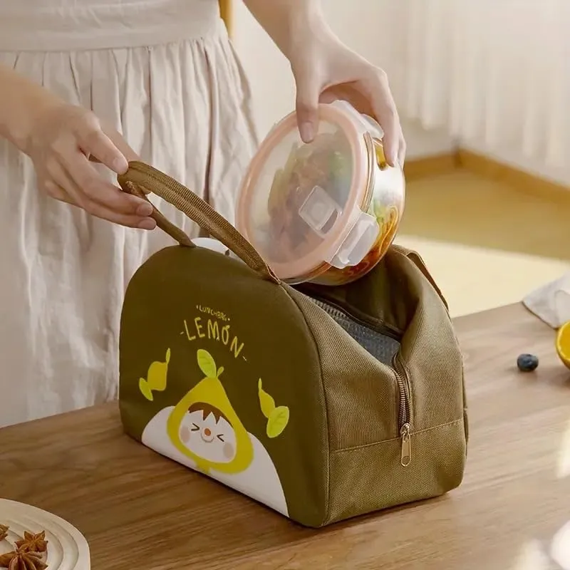 Cute Insulated Lunch Bag for Kids & Adults