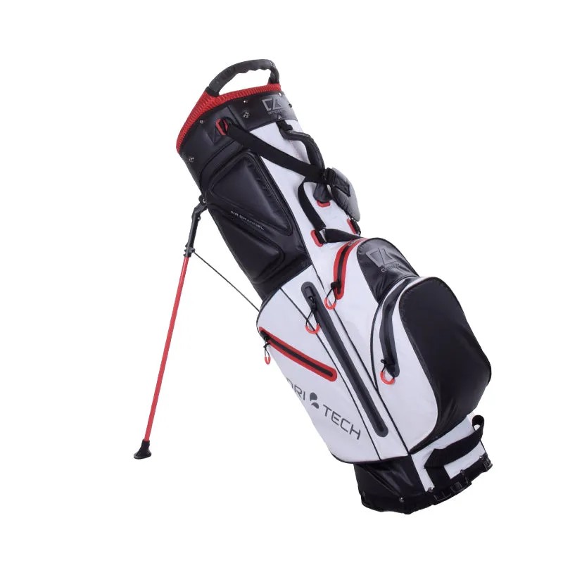 CUTTER & BUCK 9" Waterproof Stand Bag (White/Red)