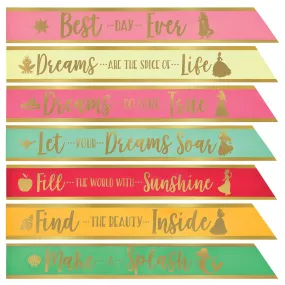 Disney Princess Multicolor Toddler Sash Set 8 Count.