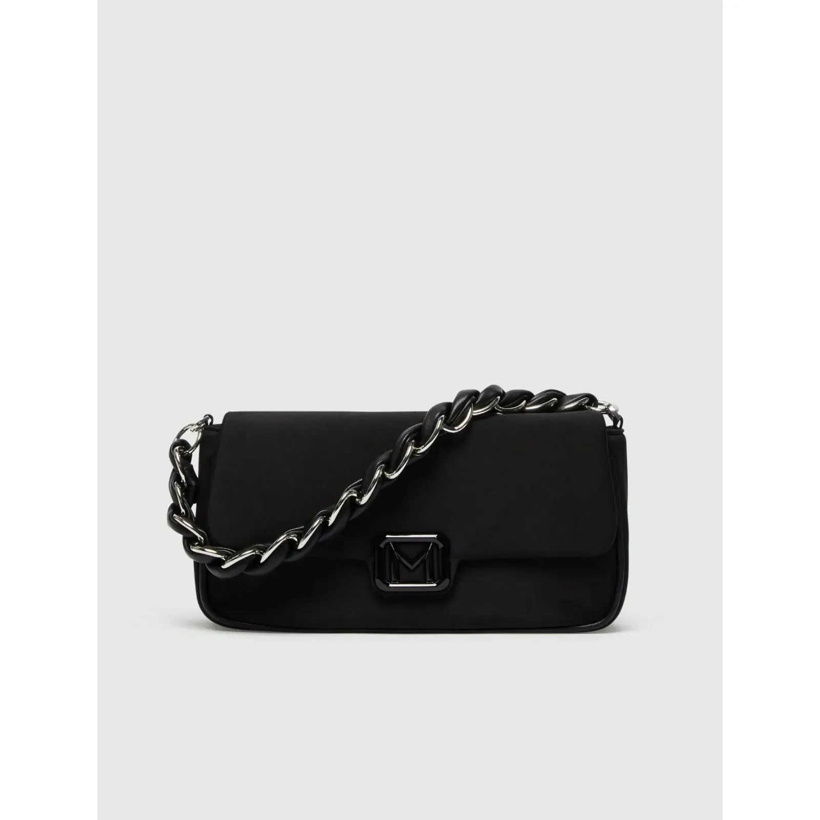 EMILY PU Chain Detail Handbag Black