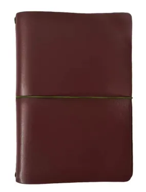 Endless Explorer Refillable Cactus Leather Journal - With Regalia Paper Notebook - Maroon