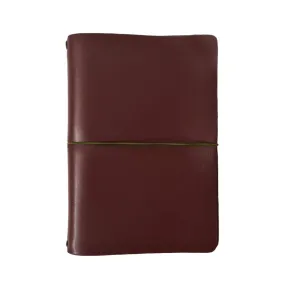 Endless Explorer Refillable Cactus Leather Notebook - Maroon