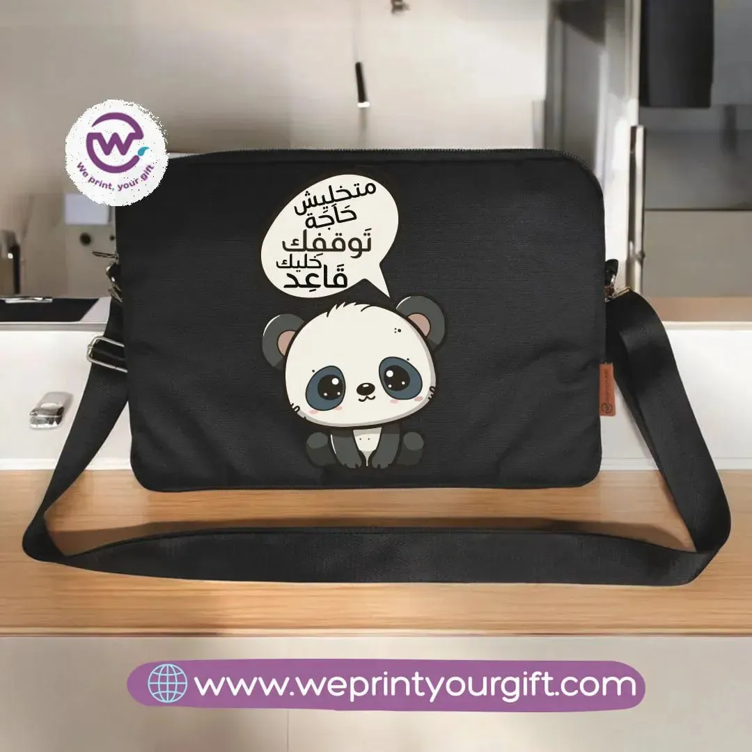 Fabric Laptop Sleeve- Panda