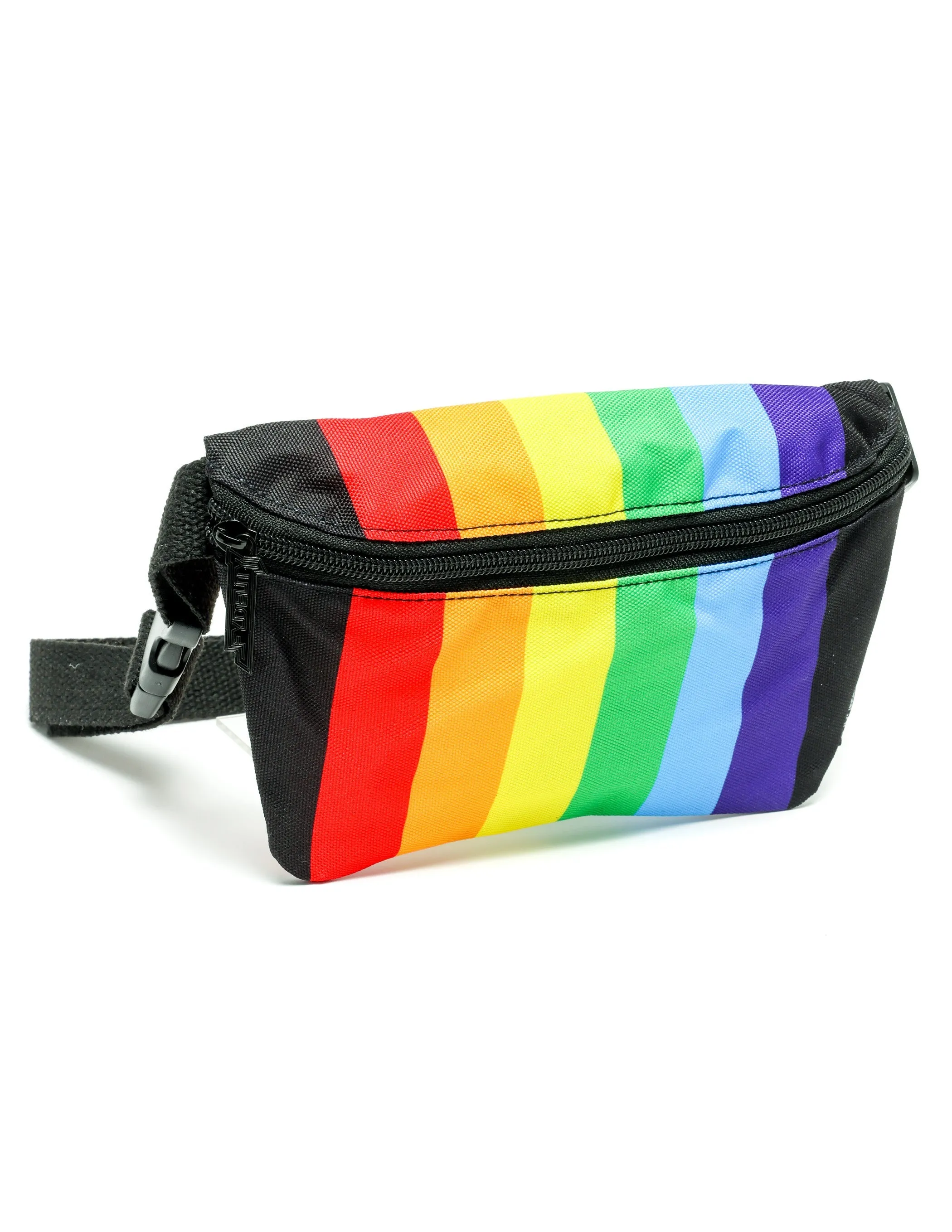 Fanny Pack | Slim |PRIDE Rainbow Stripe Black