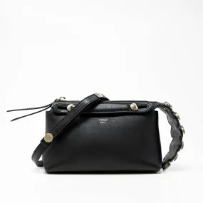 Fendi Black Mini By The Way Crystal-Croc-Tail Bag