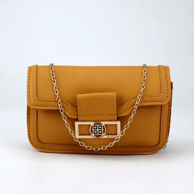 Flap Open Leather Cross Body Shoulder Bag for Girls and Ladies