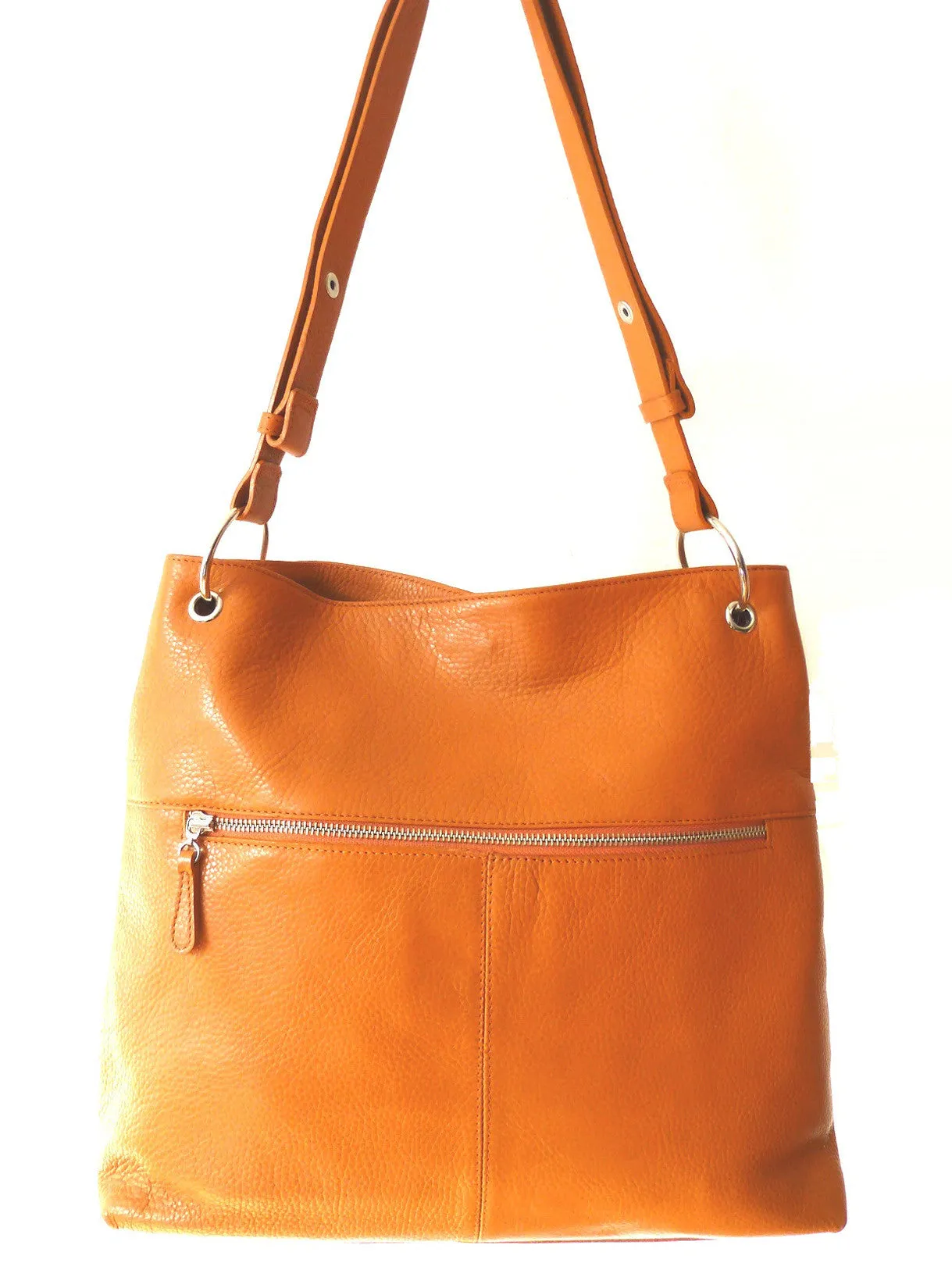 Gapock X Crossbody Bag Pebble Grain Orange