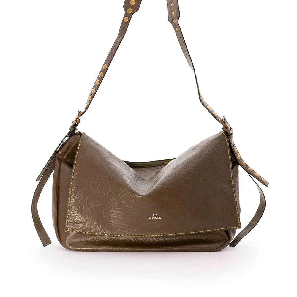 Garbon Flap Faux Leather Bag