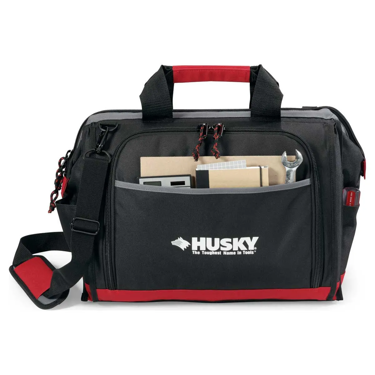 Gemline Black/Red All-Purpose Tool Bag