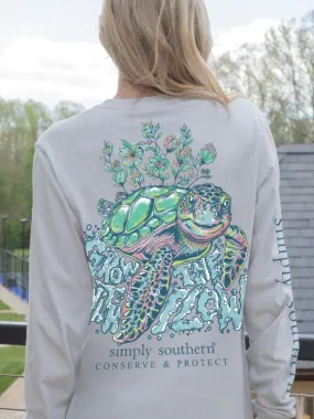 'Grow With The Flow' Turtle Long Sleeve Tee by Simply Southern