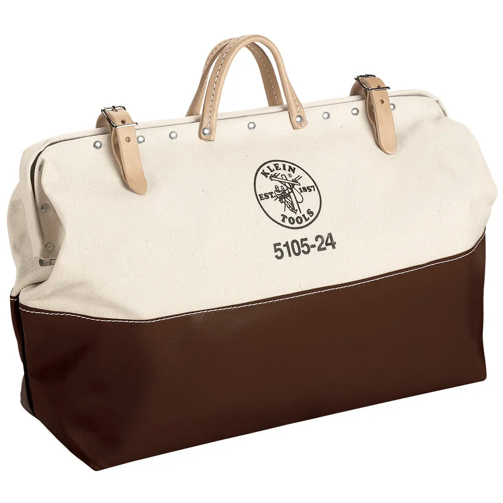 High-Bottom Canvas Tool Bag, 24-Inch