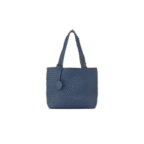 ILSE JACOBSEN WOVEN TOTE ORION BLUE/ANTIQUE SILVER