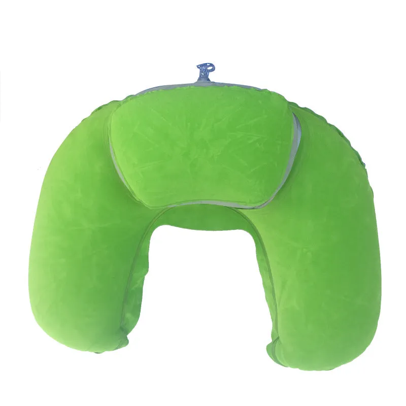 Inflatable Two-in-one Pillow Travel Three Pieces U-shape Pillow Inflatable Pillow Travel Pillow